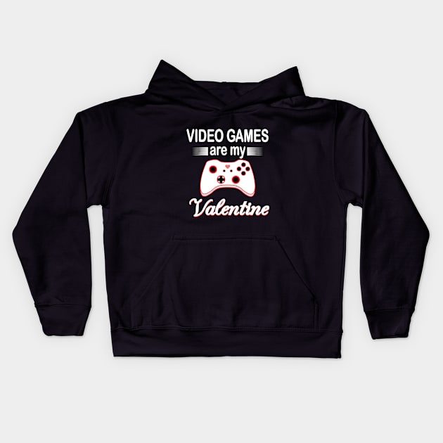 Gamer Valentines Kids Hoodie by othmane4